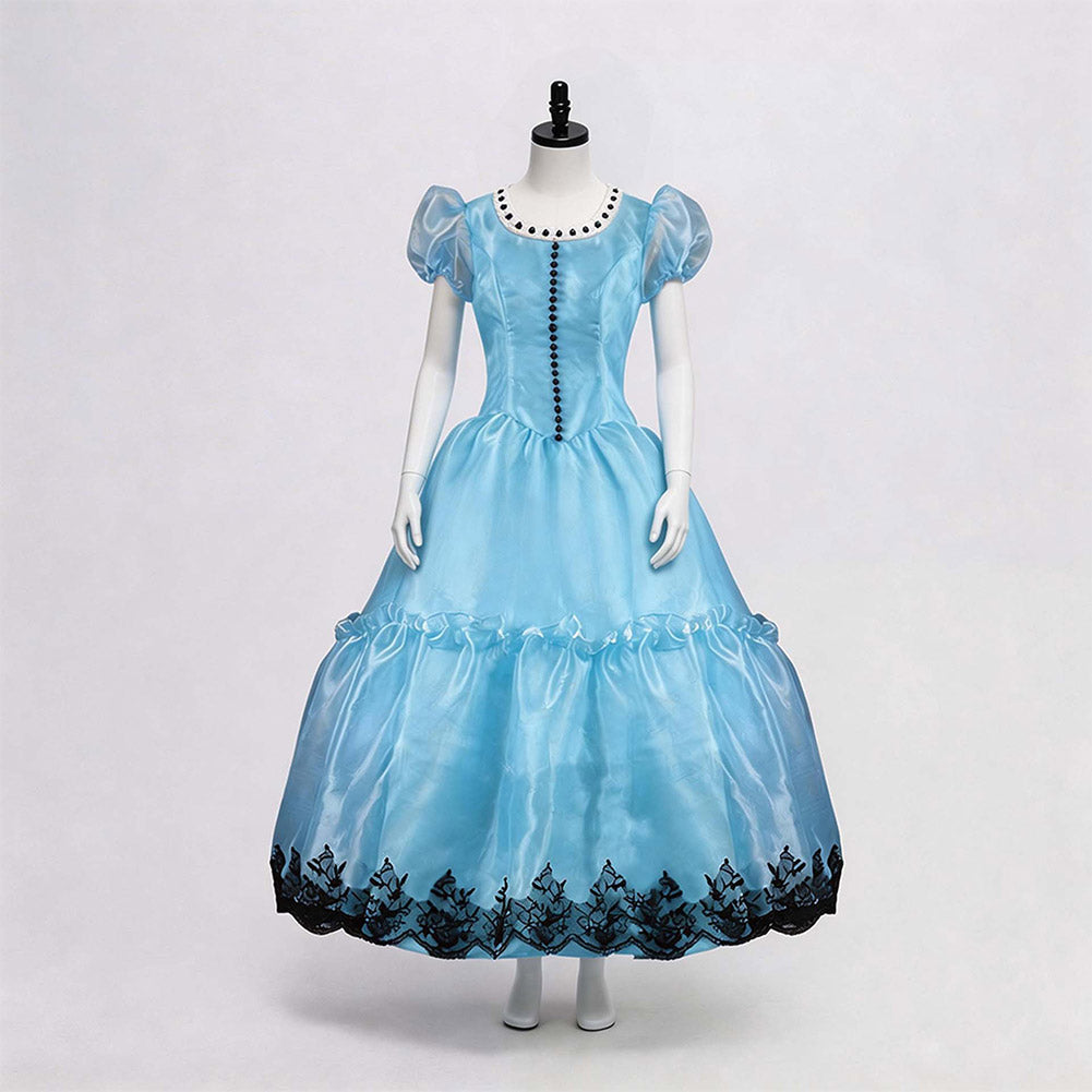 Cosplay Costume Alice Alice au Pays des Merveilles Film Cosplay Robe Bleue Femme