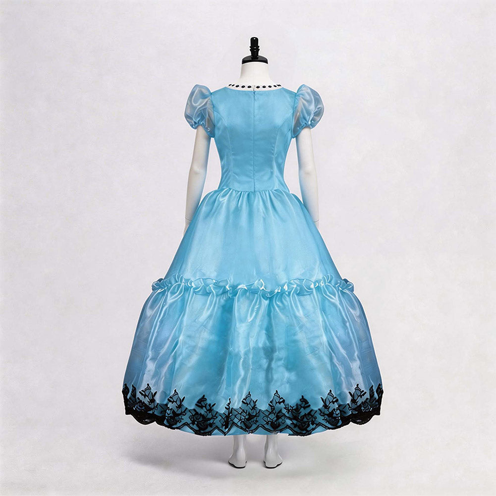 Cosplay Costume Alice Alice au Pays des Merveilles Film Cosplay Robe Bleue Femme