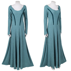 Cosplay Costume Alicent Hightower House of The Dragon 3(2026) TV Cosplay Robe Bleu-vert Femme