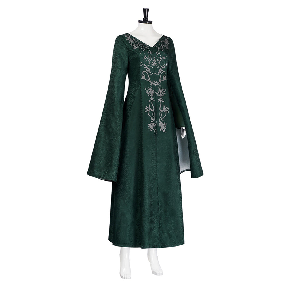 Cosplay Costume Alicent Hightower House of the Dragon TV Cosplay Robe Verte Femme