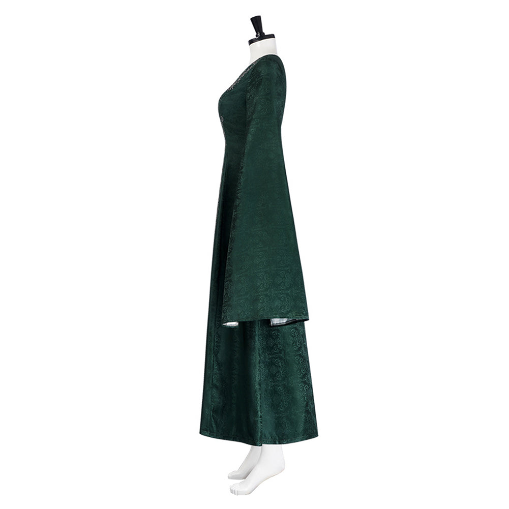 Cosplay Costume Alicent Hightower House of the Dragon TV Cosplay Robe Verte Femme
