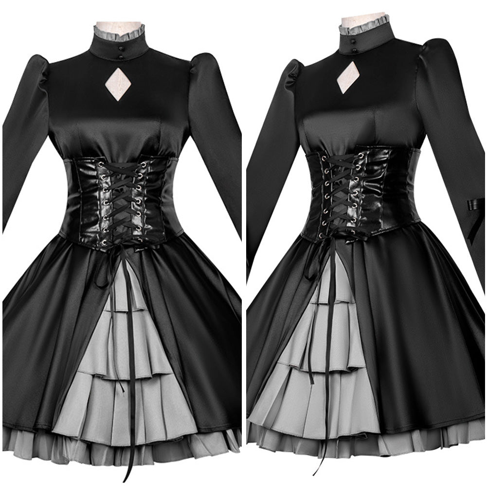 Cosplay Costume Altria Pendragon Fate Grand Order Jeu Cosplay Robe Noire Femme