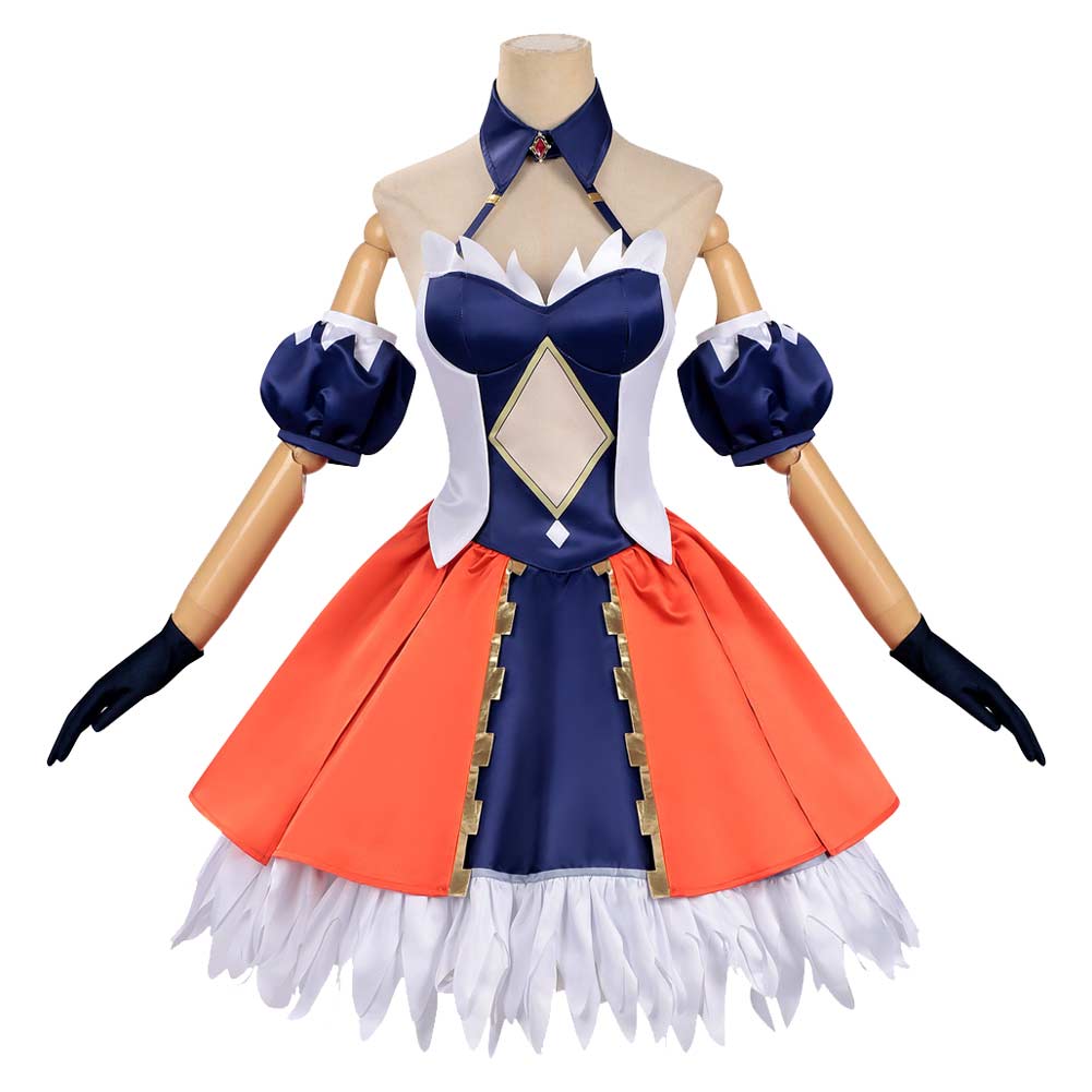 Cosplay Costume Alvitr Record of Ragnarok Anime Cosplay Robe Bleue Femme