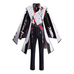 Cosplay Costume Ashveil Honkai: Star Rail Jeu Cosplay Tenue Blanche et Noire Homme