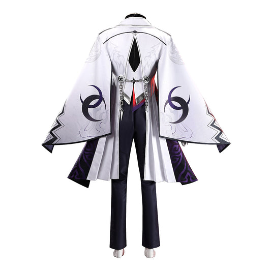 Cosplay Costume Ashveil Honkai: Star Rail Jeu Cosplay Tenue Blanche et Noire Homme