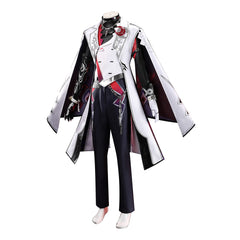 Cosplay Costume Ashveil Honkai: Star Rail Jeu Cosplay Tenue Blanche et Noire Homme