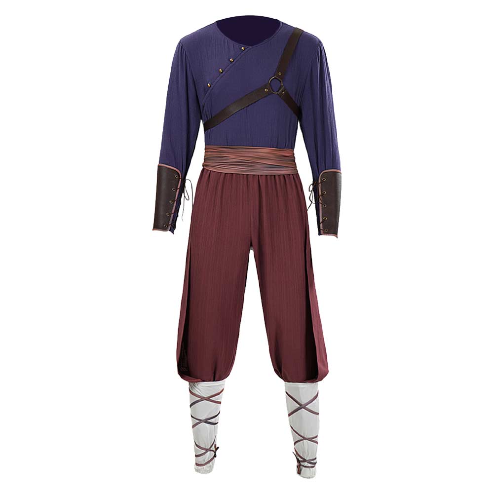 Cosplay Costume Avatar: The Last Airbender Saison 2(2026) TV Cosplay Tenue Violette et Marron Homme