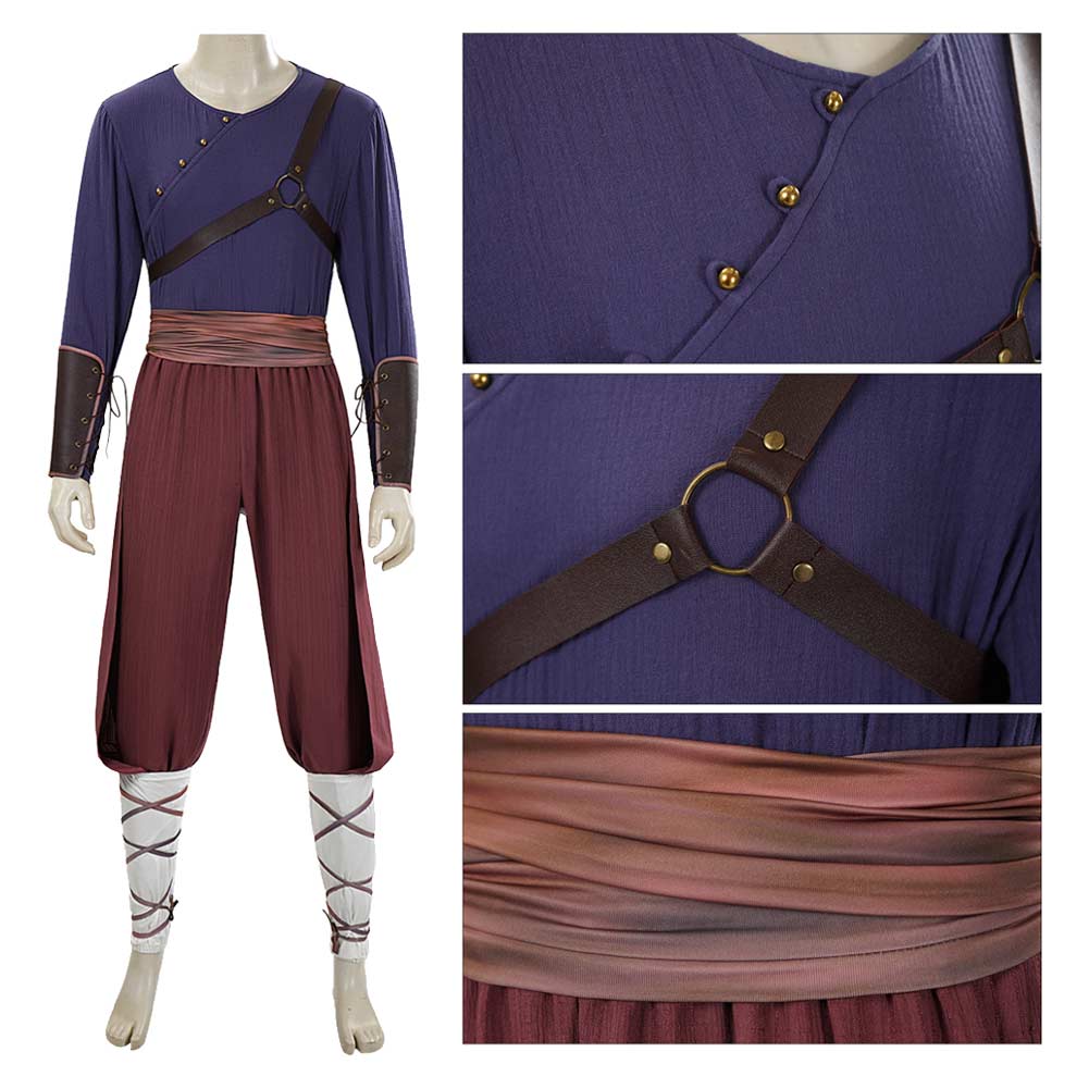 Cosplay Costume Avatar: The Last Airbender Saison 2(2026) TV Cosplay Tenue Violette et Marron Homme