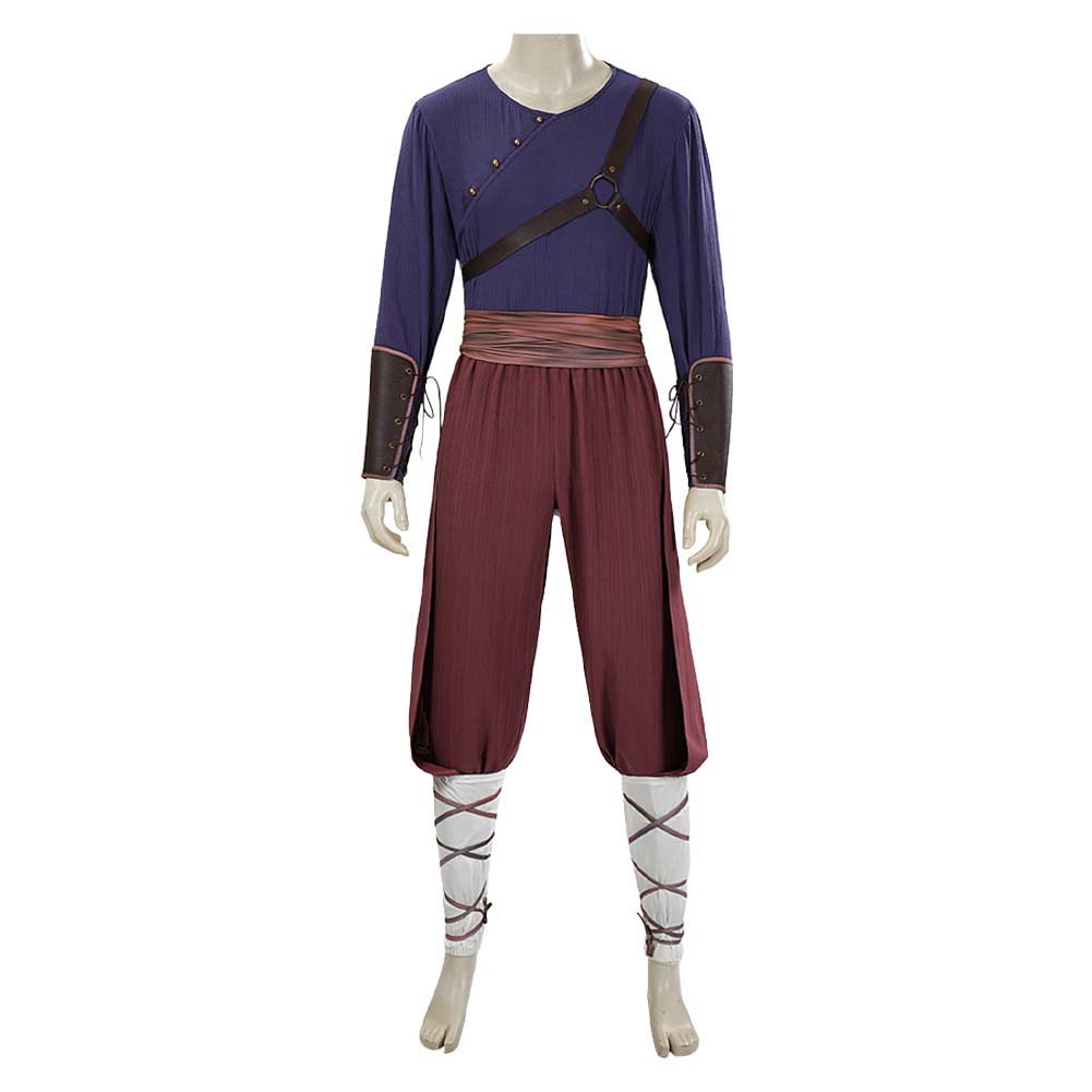 Cosplay Costume Avatar: The Last Airbender Saison 2(2026) TV Cosplay Tenue Violette et Marron Homme