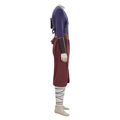 Cosplay Costume Avatar: The Last Airbender Saison 2(2026) TV Cosplay Tenue Violette et Marron Homme