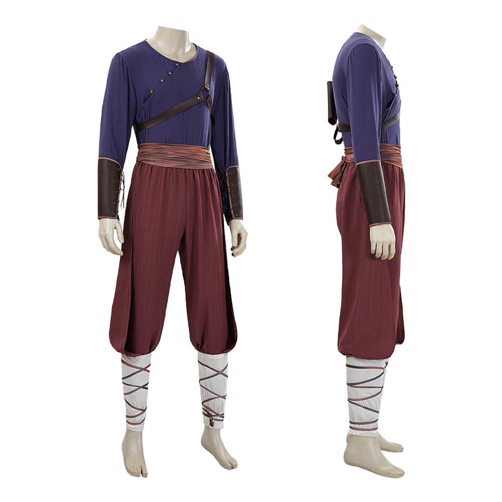Cosplay Costume Avatar: The Last Airbender Saison 2(2026) TV Cosplay Tenue Violette et Marron Homme