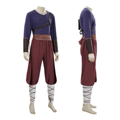 Cosplay Costume Avatar: The Last Airbender Saison 2(2026) TV Cosplay Tenue Violette et Marron Homme
