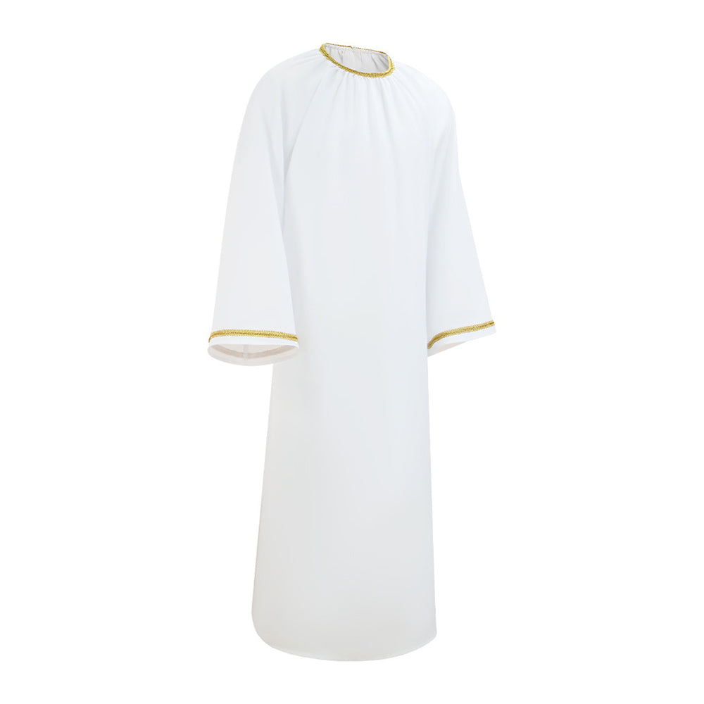 Cosplay Costume Aziraphale Good Omens 3(2026) TV Cosplay Robe Blanche Homme