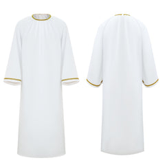 Cosplay Costume Aziraphale Good Omens 3(2026) TV Cosplay Robe Blanche Homme