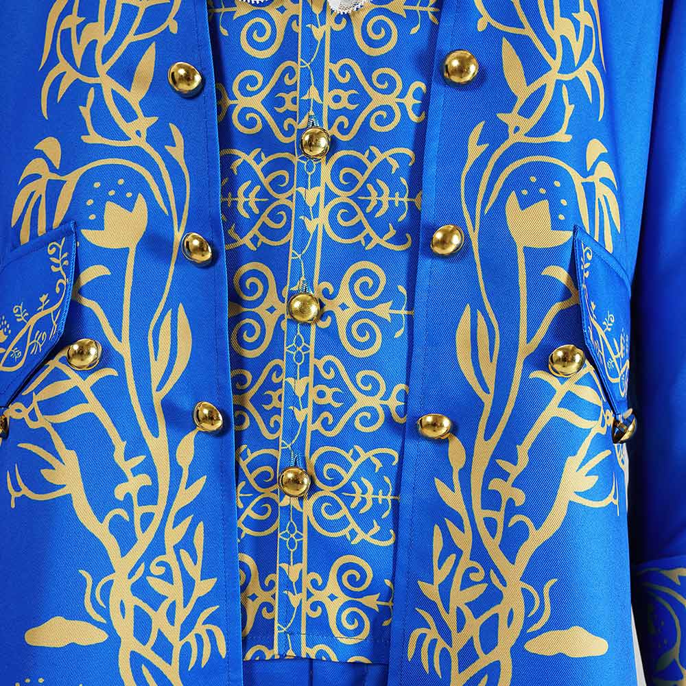 Cosplay Costume Beast La Belle et la Bête Film Cosplay Tenue Bleue Homme