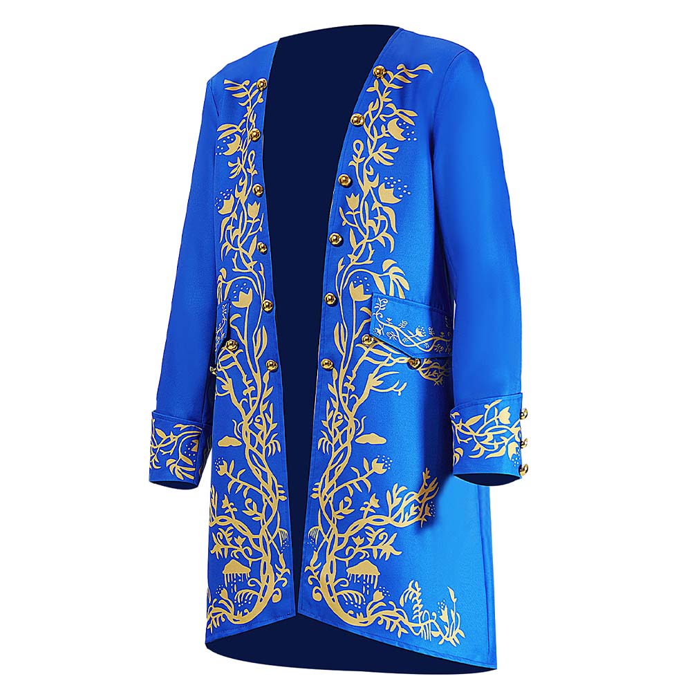Cosplay Costume Beast La Belle et la Bête Film Cosplay Veste Bleue Homme