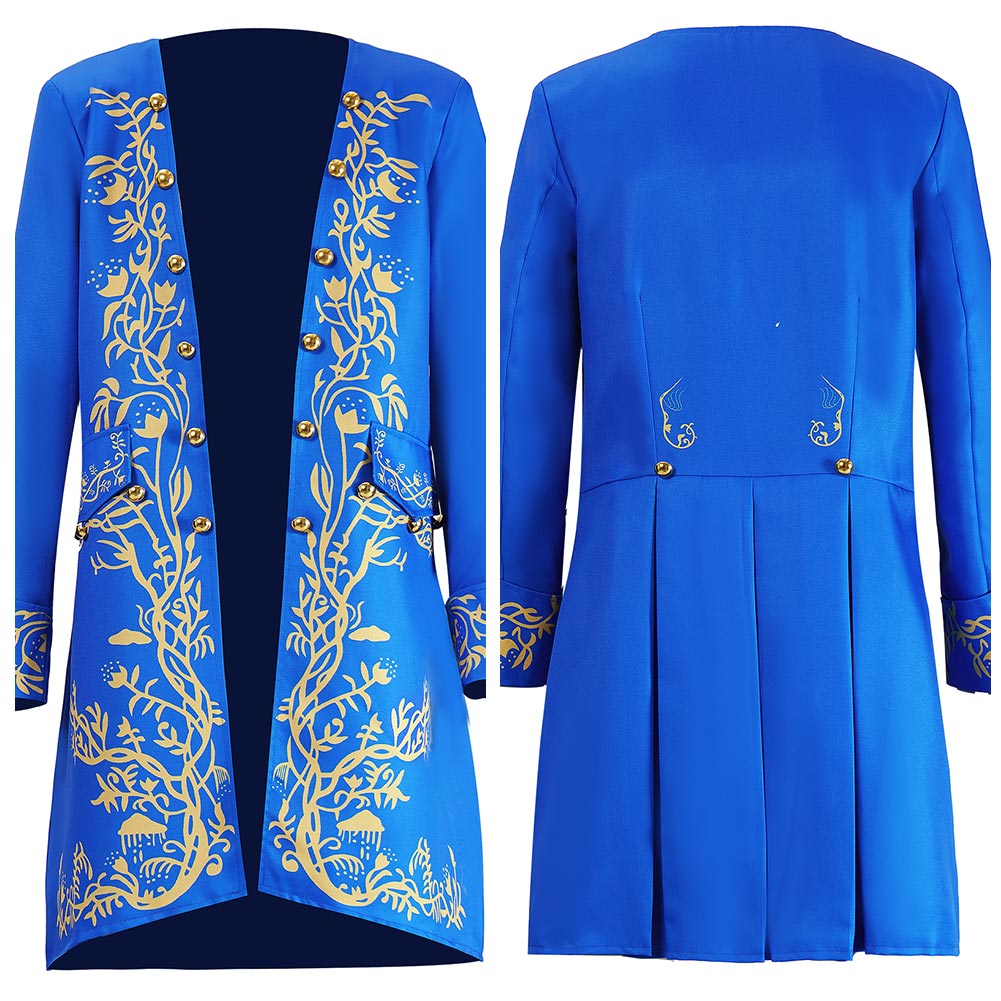 Cosplay Costume Beast La Belle et la Bête Film Cosplay Veste Bleue Homme