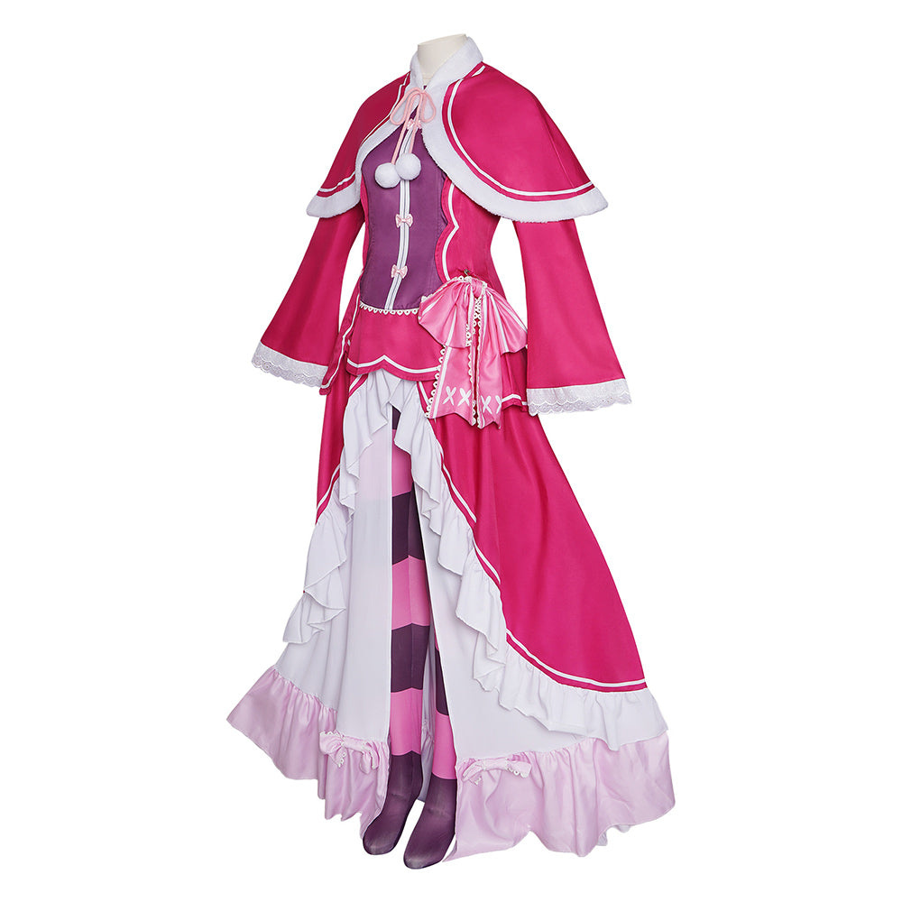 Cosplay Costume Beatrice RE0(2026) Anime Cosplay Tenue Rose Femme  