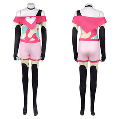 Cosplay Costume Beelzebub Helluva Boss TV Cosplay Tenue Rose Femme