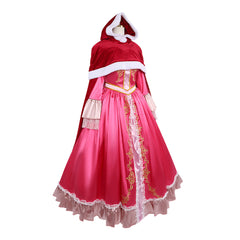 Cosplay Costume Belle La Belle et la Bête Film Cosplay Robe Rose Femme