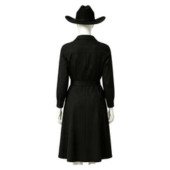 Cosplay Costume Beulah Dutton Ranch(2026) TV Cosplay Robe Noire Femme