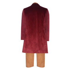 Cosplay Costume Bilbo Baggins The Lord of the Rings(2026) Film Cosplay Tenue Rouge et Marron Homme