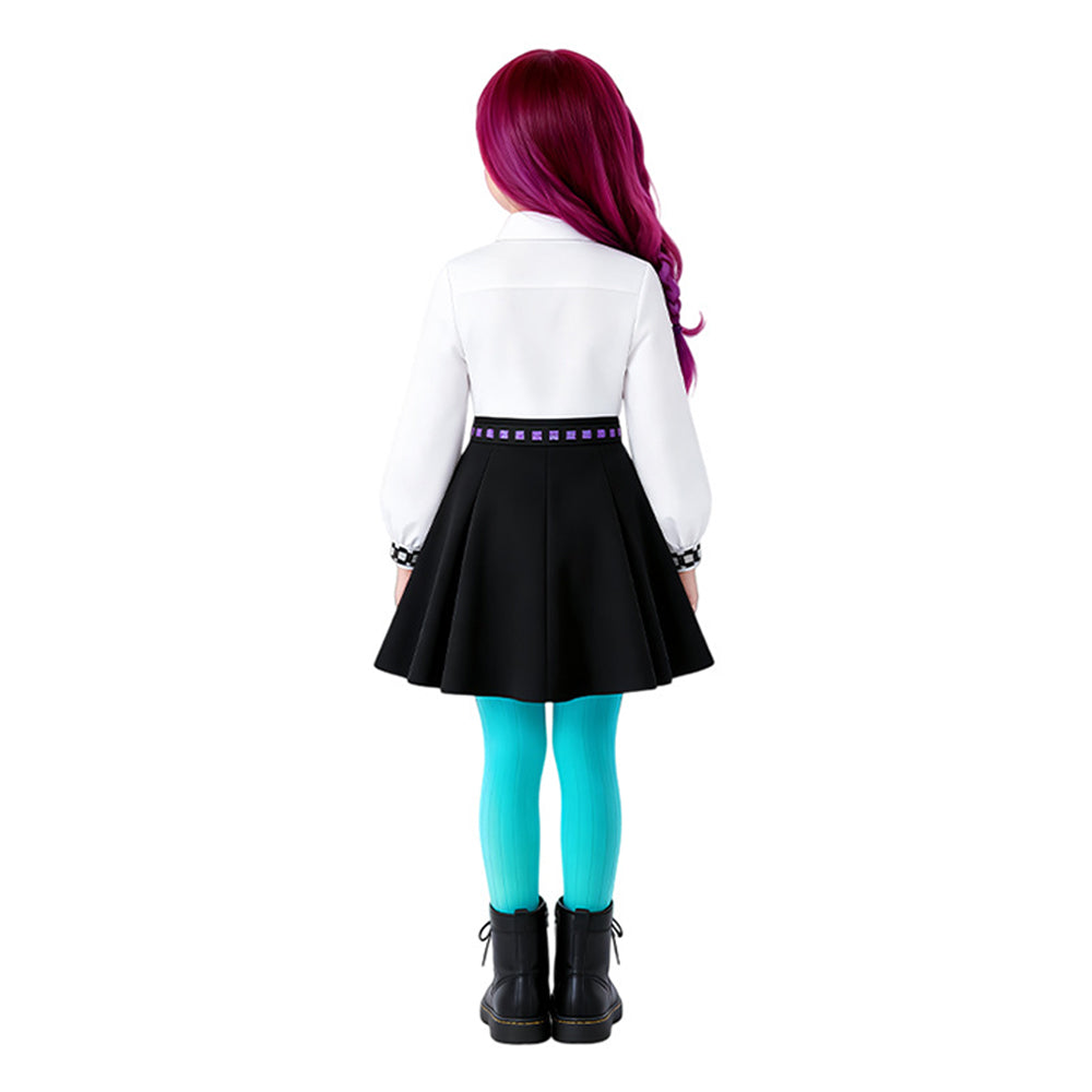 Cosplay Costume Billie Hexed(2026) Film Cosplay Tenue Noire et Blanche Enfant