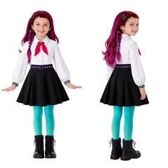 Cosplay Costume Billie Hexed(2026) Film Cosplay Tenue Noire et Blanche Enfant