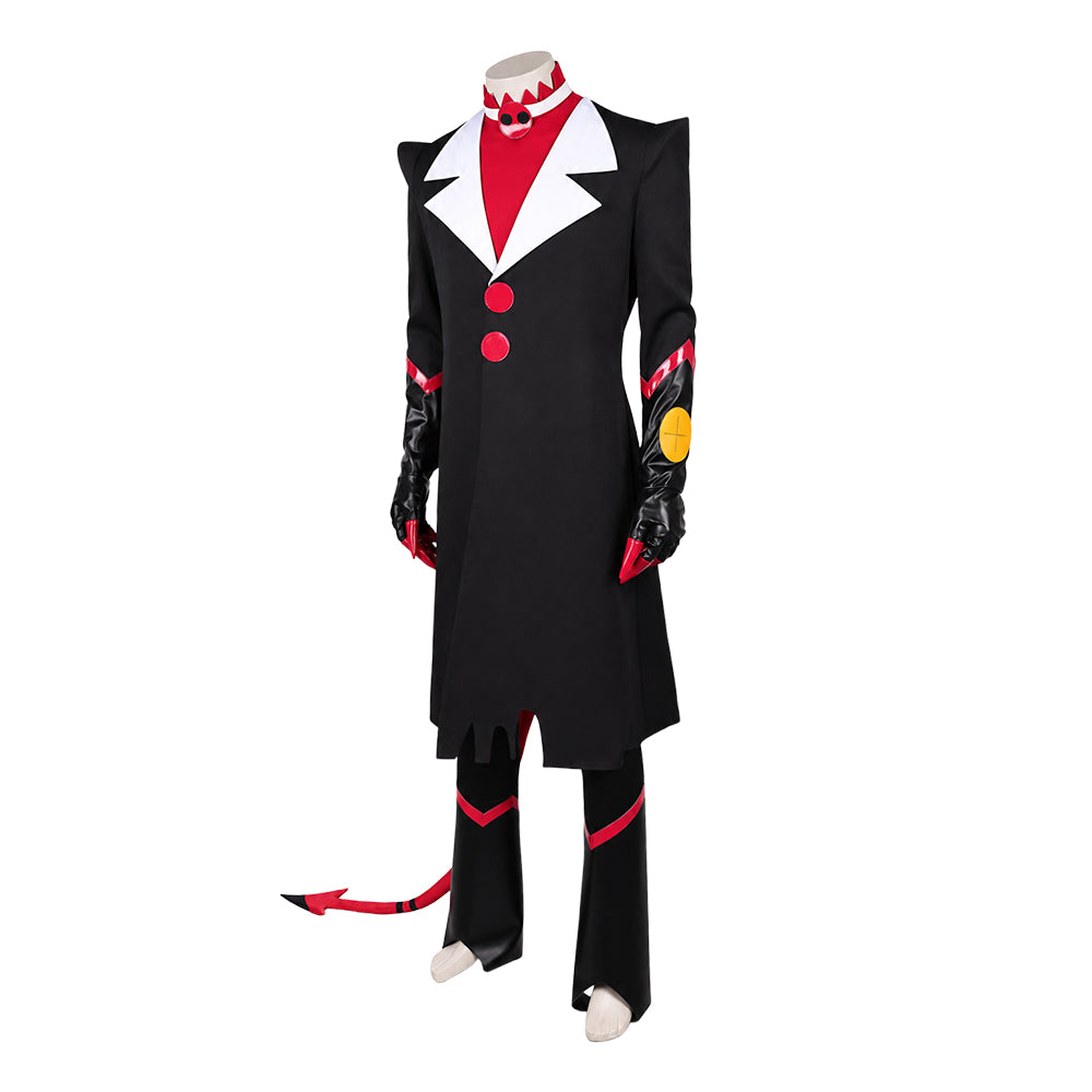 Cosplay Costume Blitzo Helluva Boss Saison 3(2026) TV Cosplay Tenue Noire Homme