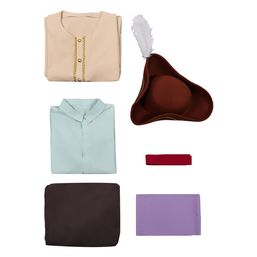 Cosplay Costume Captain Clark Backrooms(2026) Film Cosplay Tenue Beige et Verte Homme