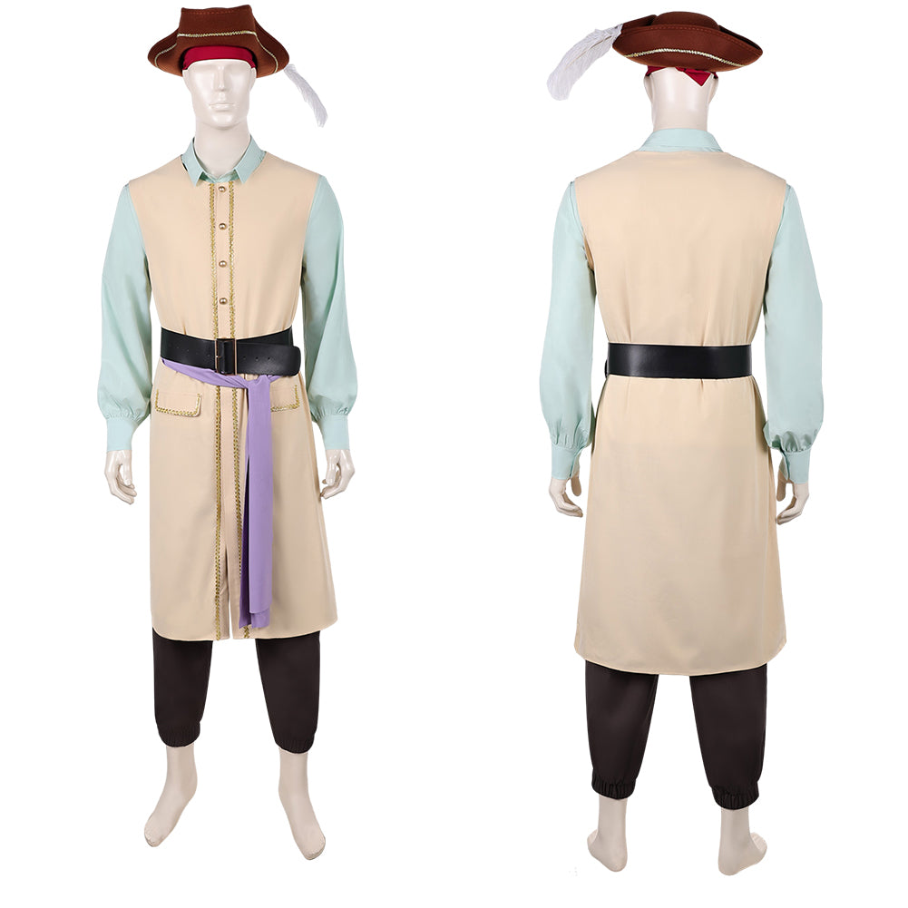 Cosplay Costume Captain Clark Backrooms(2026) Film Cosplay Tenue Beige et Verte Homme