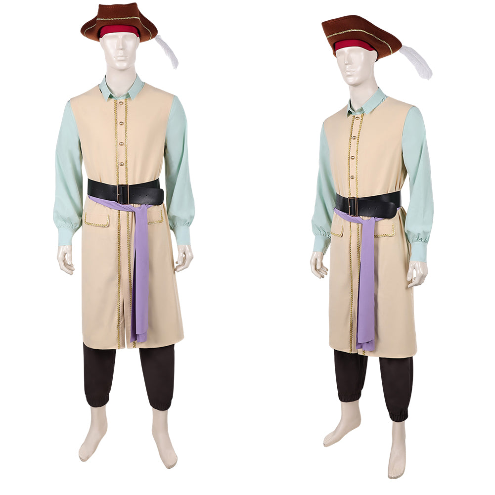 Cosplay Costume Captain Clark Backrooms(2026) Film Cosplay Tenue Beige et Verte Homme