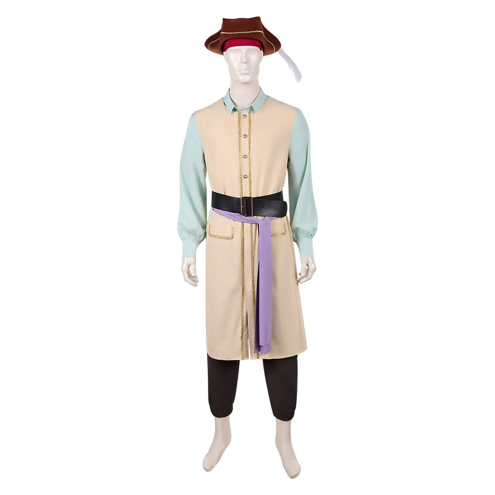 Cosplay Costume Captain Clark Backrooms(2026) Film Cosplay Tenue Beige et Verte Homme
