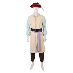 Cosplay Costume Captain Clark Backrooms(2026) Film Cosplay Tenue Beige et Verte Homme