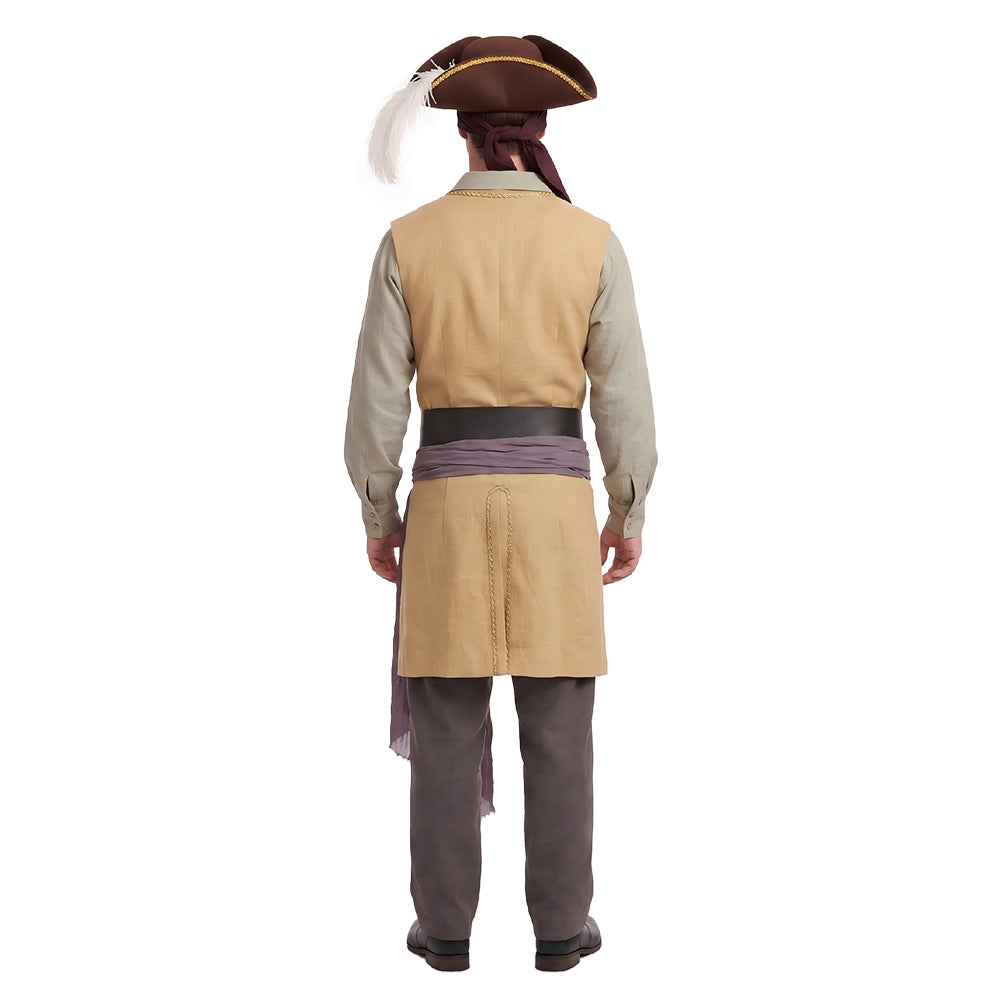 Cosplay Costume Captain Clark Backrooms(2026) Film Cosplay Tenue Beige Homme