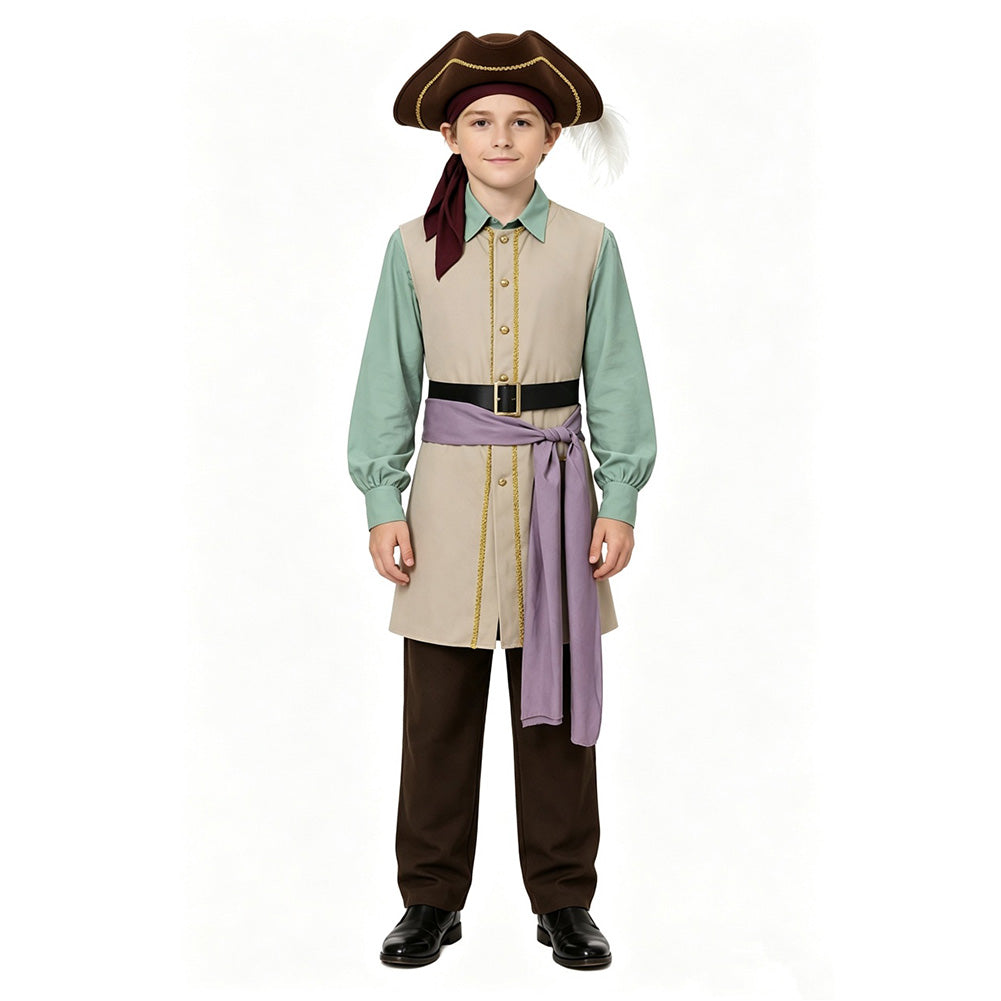 Cosplay Costume Captain Clark Backrooms(2026) Film Cosplay Tenue Verte Enfant
