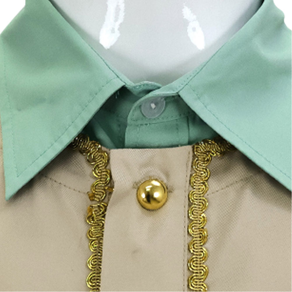 Cosplay Costume Captain Clark Backrooms(2026) Film Cosplay Tenue Verte Enfant