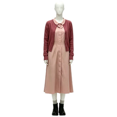 Cosplay Costume Carrie(2026) TV Cosplay Robe Rose+Veste Rouge Femme