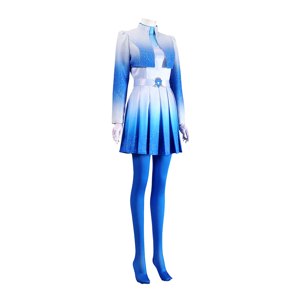Cosplay Costume Chloe Descendants: The Rise of Red Film Cosplay Tenue Bleue Femme