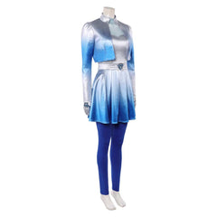 Cosplay Costume Chloe Descendants: Wicked Wonderland(2026) Film Cosplay Tenue Bleue et Blanche Femme