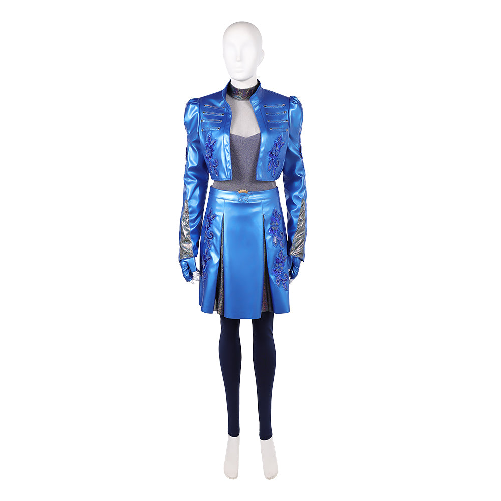 Cosplay Costume Chloe Descendants: Wicked Wonderland(2026) Film Cosplay Tenue Bleue et Noire Femme