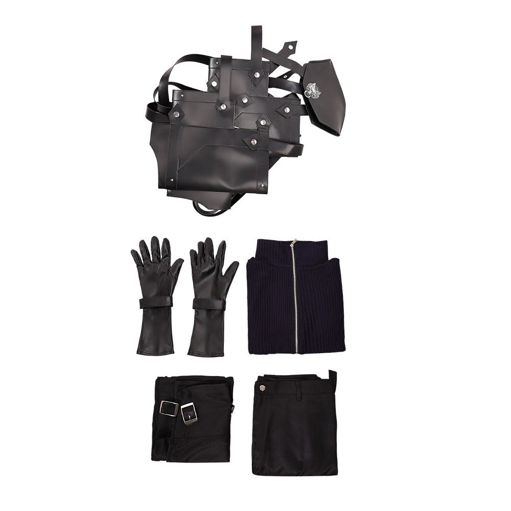 Cosplay Costume Cloud Final Fantasy VII : Advent Children Jeu Cosplay Tenue Noire Homme