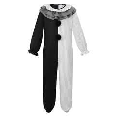 Cosplay Costume Clown Terrifier 4(2026) Film Cosplay Combinaison Noire et Blanche Homme