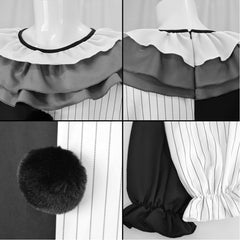 Cosplay Costume Clown Terrifier 4(2026) Film Cosplay Combinaison Noire et Blanche Homme
