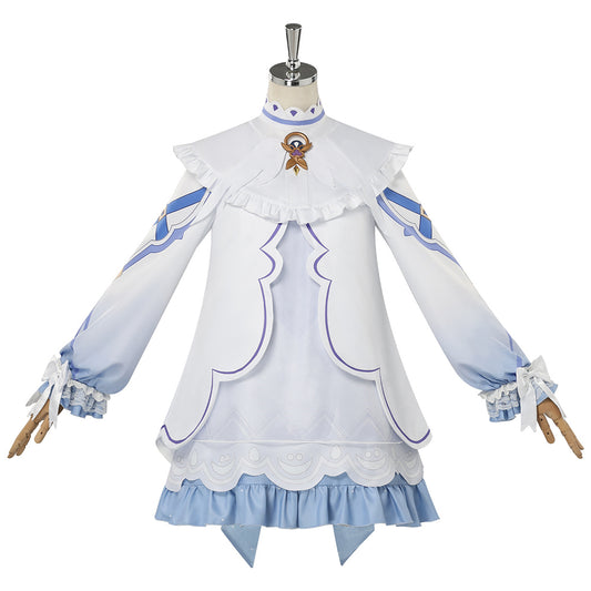 Cosplay Costume Columbina Genshin Impact Jeu Cosplay Tenue Blanche Femme