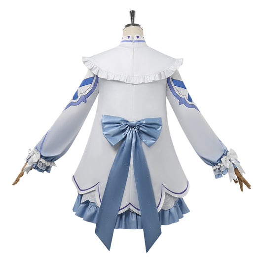 Cosplay Costume Columbina Genshin Impact Jeu Cosplay Tenue Blanche Femme