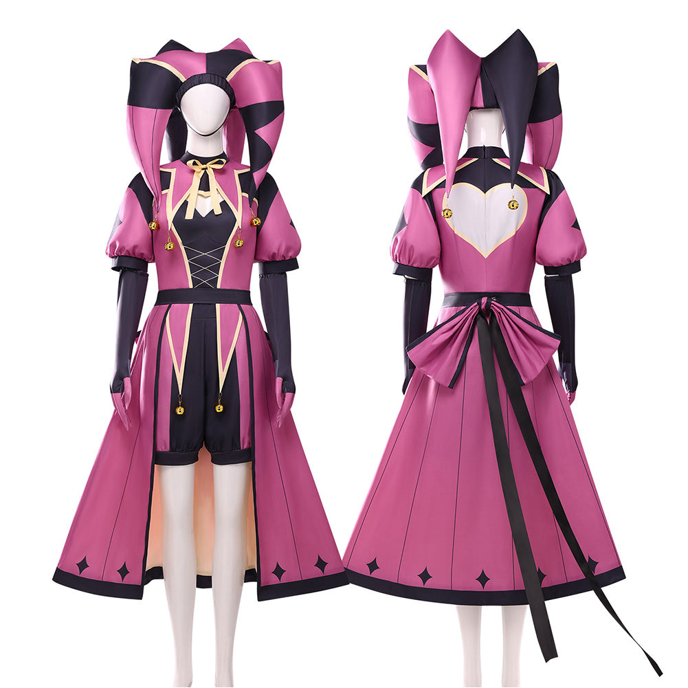 Cosplay Costume Columbine The Freak Circus Jeu Cosplay Tenue Rose Femme
