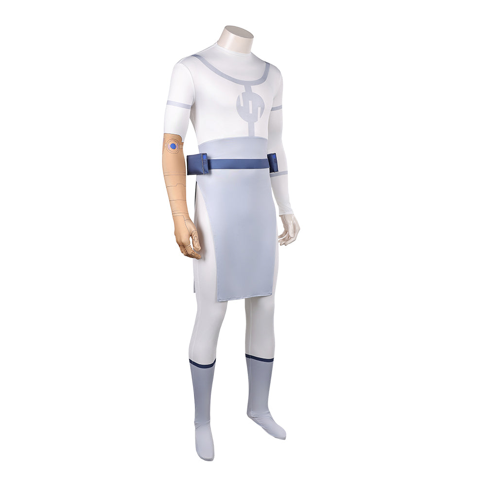 Cosplay Costume Conquest Viltrumite Invincible 4(2026) TV Cosplay Combinaison Grise+Ceinture Bleue Homme