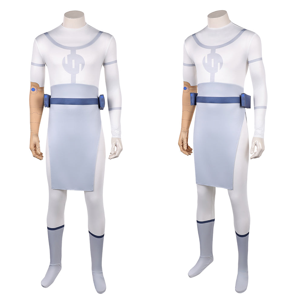 Cosplay Costume Conquest Viltrumite Invincible 4(2026) TV Cosplay Combinaison Grise+Ceinture Bleue Homme