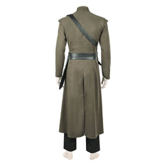 Cosplay Costume Corlys Velaryon The Sea Snake House of the Dragon 3(2026) Tenue Médiévale Verte Homme